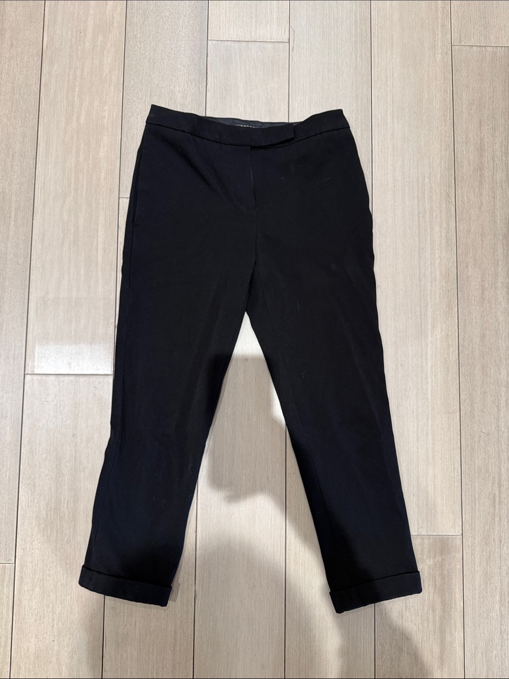 Burberry Black Cropped Slim Pants
